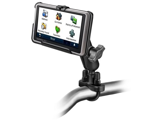 Soporte de manillar con perno en U para Garmin nuvi 1300 y 2400 Series + Más