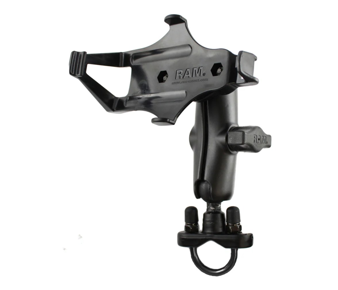 Soporte de manillar RAM tipo U para Garmin GPSMAP 296, 496 + más - Mediano