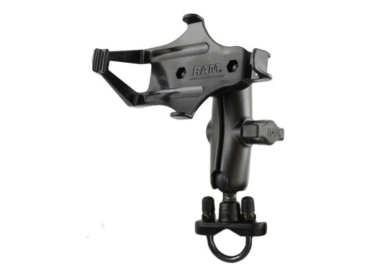 Soporte de manillar RAM tipo U para Garmin GPSMAP 296, 496 + más - Mediano Soporte de manillar RAM tipo U para Garmin GPSMAP 296, 496 + más - Mediano