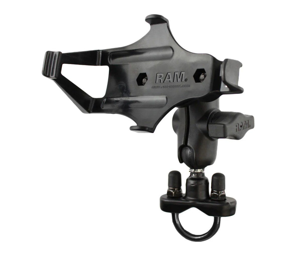 Soporte de manillar RAM tipo U para Garmin GPSMAP 296, 496 + más - Corto