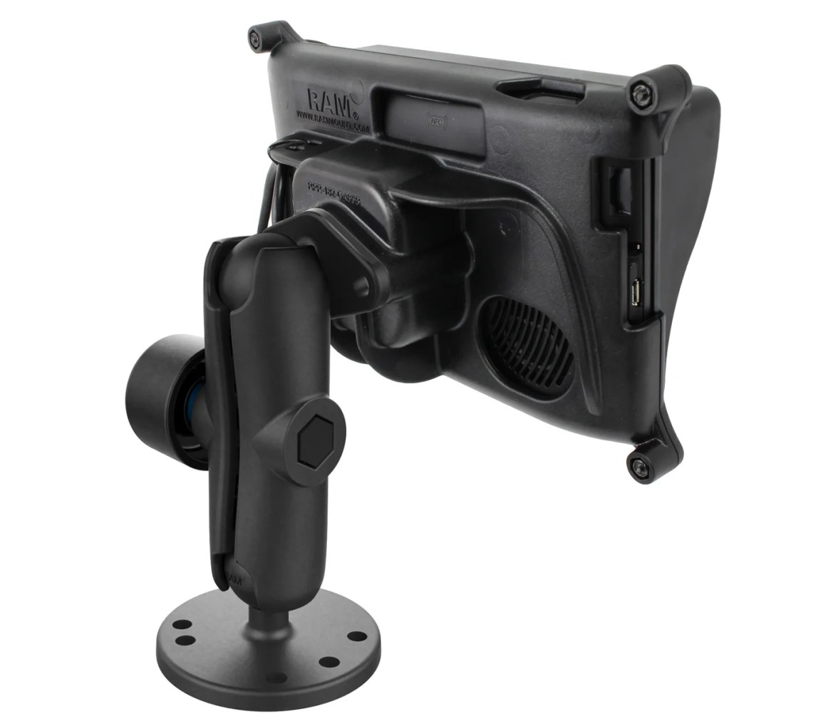 Soporte de montaje con cerradura Pin-Lock de atornillar para Garmin fleet 660/67