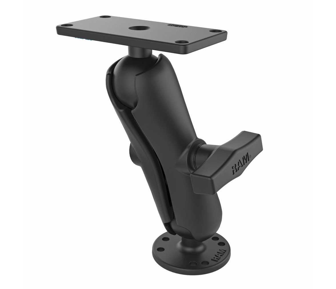 Soporte de montaje con doble bola RAM-DRILL-DOWN para Humminbird Helix 7 - Media
