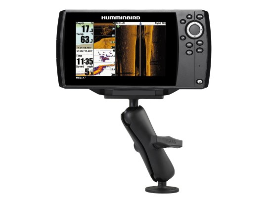 RAM Drill-Down Double Ball Mount for Humminbird Helix 7 - Medium