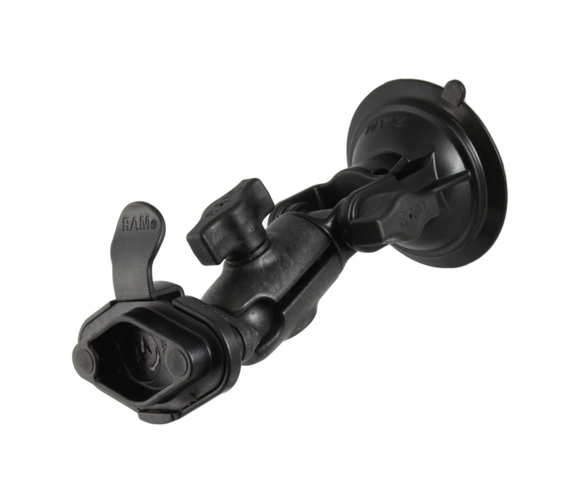 Soporte de montaje con ventosa compuesta y liberación rápida RAM Twist-Lock