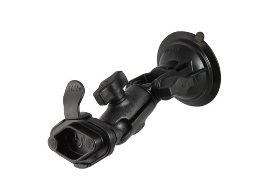 Soporte de montaje con ventosa compuesta y liberación rápida RAM Twist-Lock