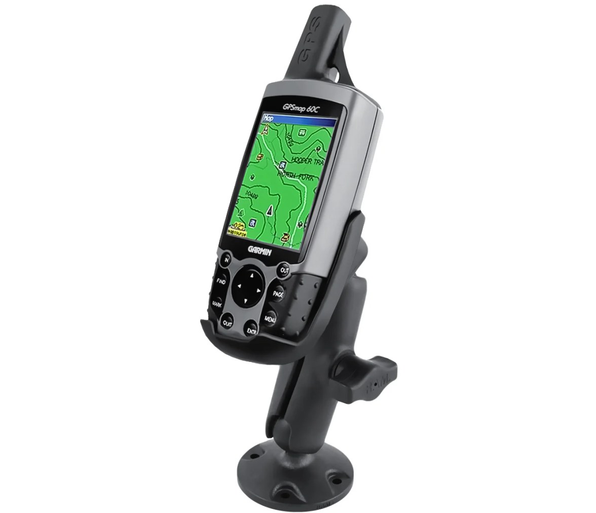 Soporte de montaje de atornillar compuesto RAM para Garmin GPSMAP 60 Series + má