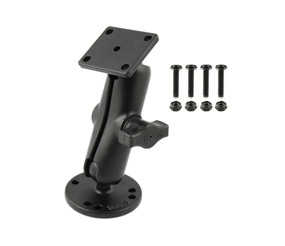 Soporte de montaje de bola doble RAM Drill-Down con accesorios para serie Garmin