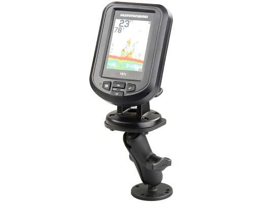Soporte de montaje de bola doble RAM Drill-Down para Humminbird Piranha + más