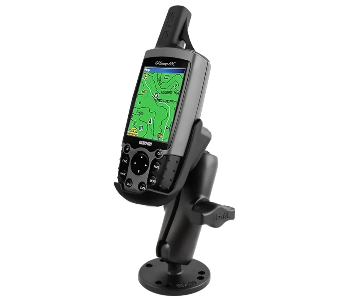 Soporte de montaje RAM-DRILL-DOWN para Garmin GPSMAP 60 Series + Más