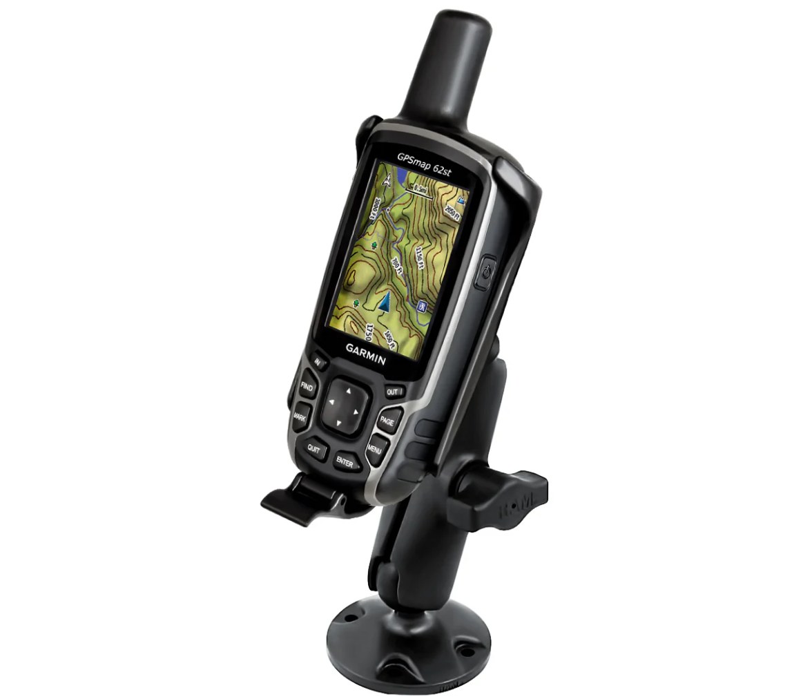 Soporte de montaje RAM Drill-Down para serie Garmin GPSMAP 62 y 64 - Compuesto