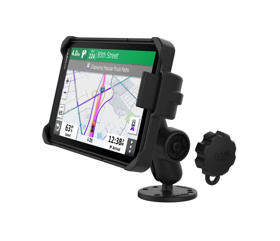 Soporte de montaje RAM EZ-Roll'r Drill-Down para Garmin dēzl OTR700