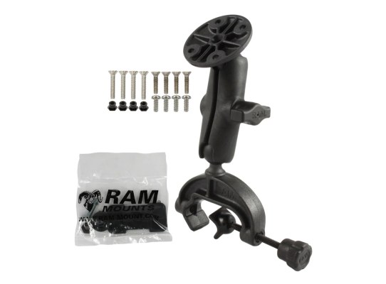 Soporte de pinza de horquilla compuesto RAM con hardware de montaje Garmin