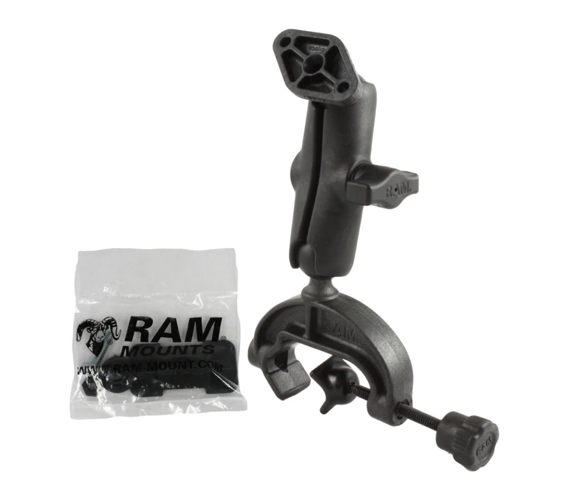 Soporte de pinza de horquilla compuesto RAM con placa diamante - Mediano