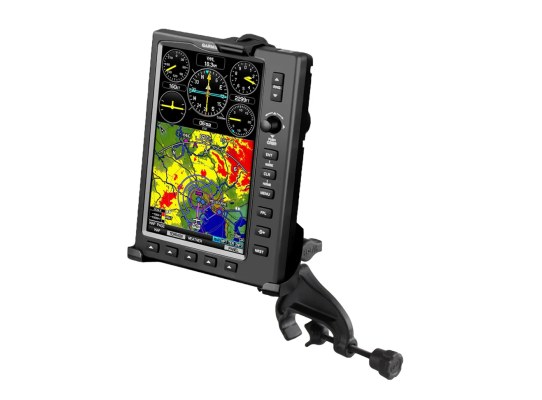 Soporte de pinza de horquilla de doble bola para Garmin 695 y 696