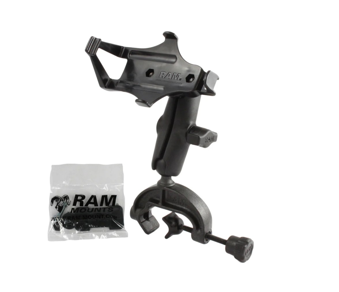 Soporte de pinza de yugo compuesto RAM para Garmin GPSMAP 176, 396, 496 + más