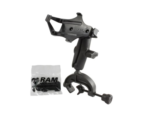 Soporte de pinza de yugo compuesto RAM para Garmin GPSMAP 176, 396, 496 + más