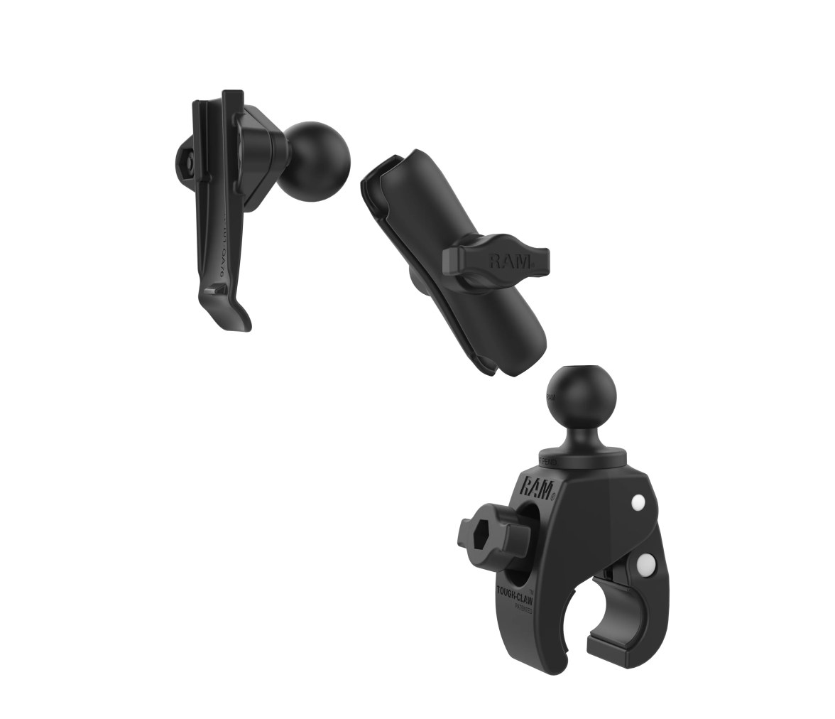 Soporte de pinza pequeño RAM Tough-Claw con soporte de clip Garmin