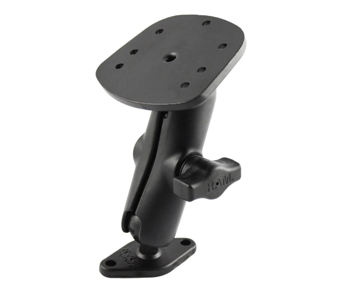 Soporte de Placa Diamante de Doble Bola para Humminbird Piranha + Más