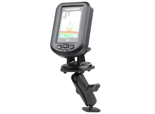 Soporte de Placa Diamante de Doble Bola para Humminbird Piranha + Más
