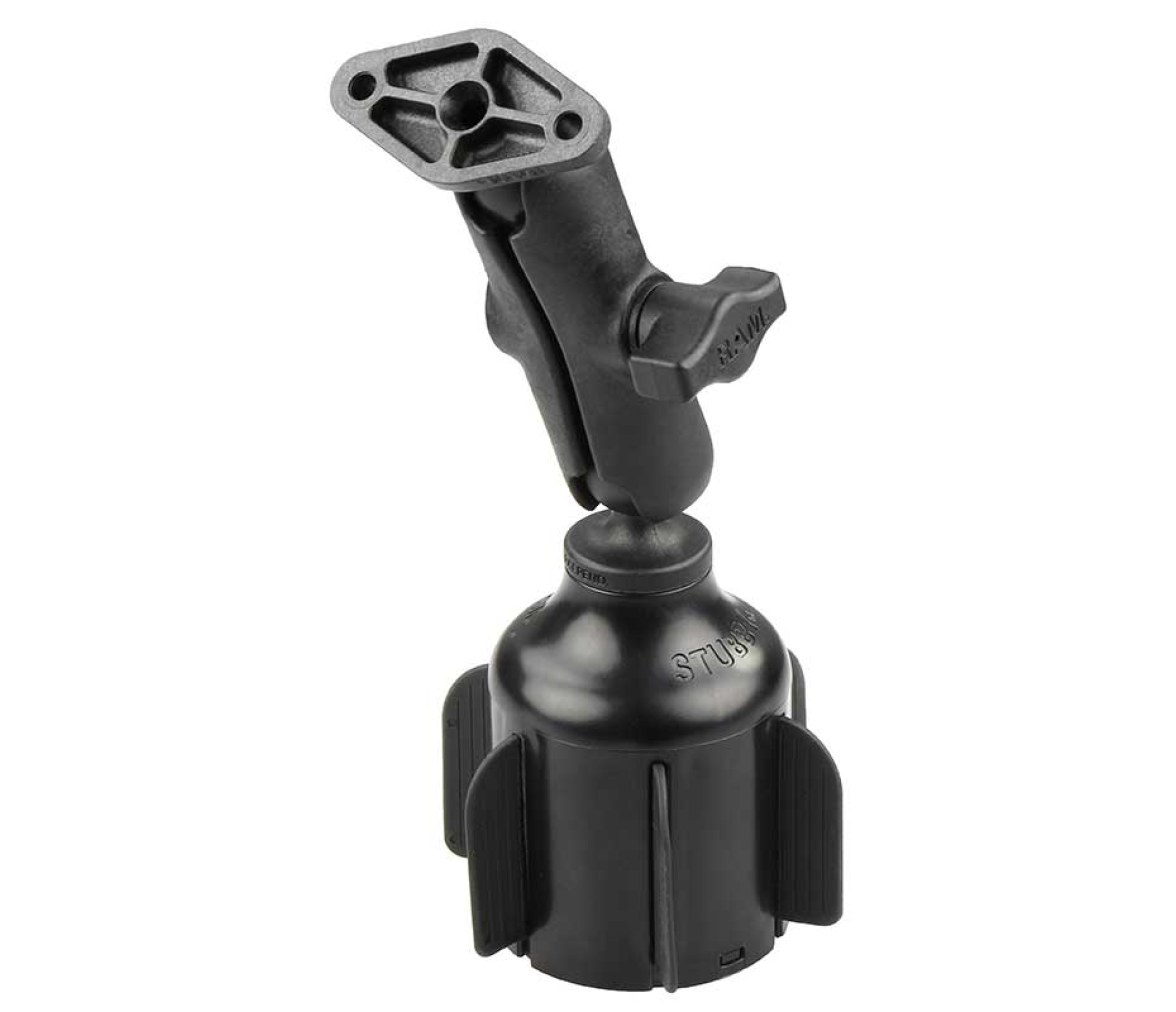 Soporte de portavasos RAM Stubby con placa diamante