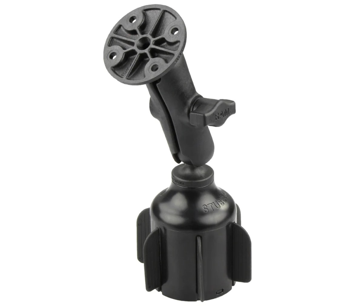 Soporte de portavasos RAM Stubby con placa redonda