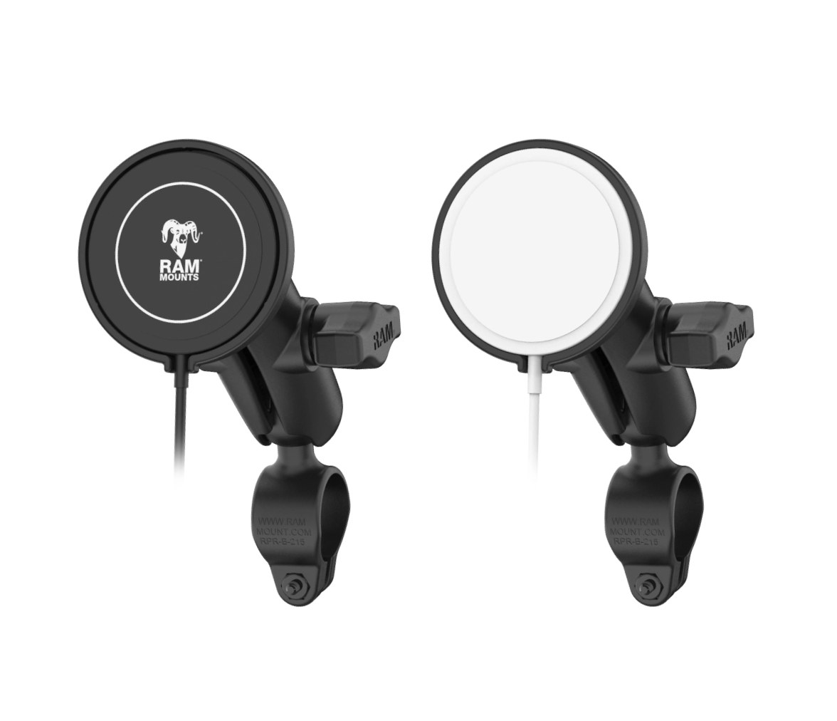 Soporte de raíl de doble bola para Apple MagSafe (2024+)
