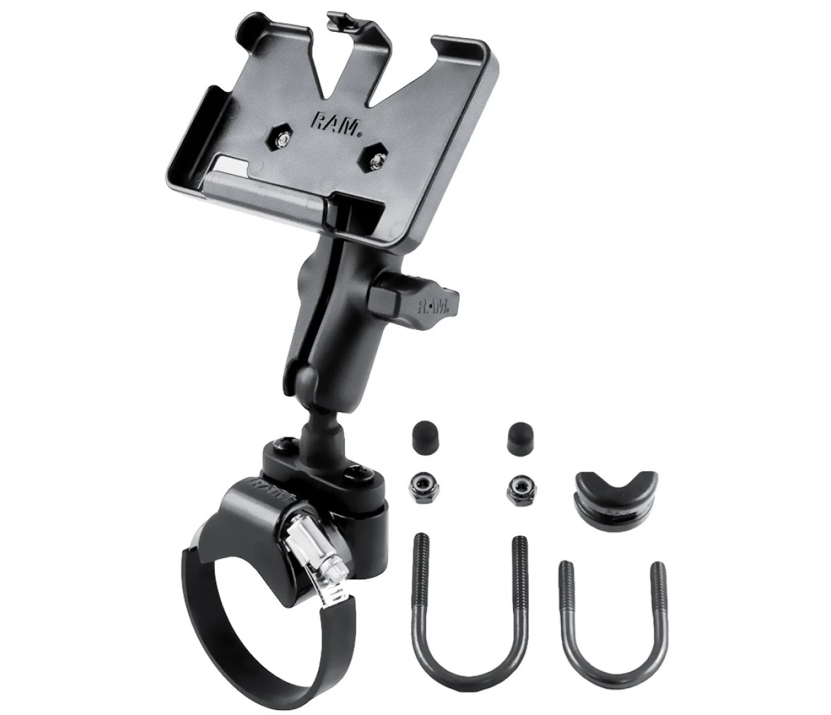 Soporte de raíl de doble bola RAM para Garmin nuvi 1300 Series + Más