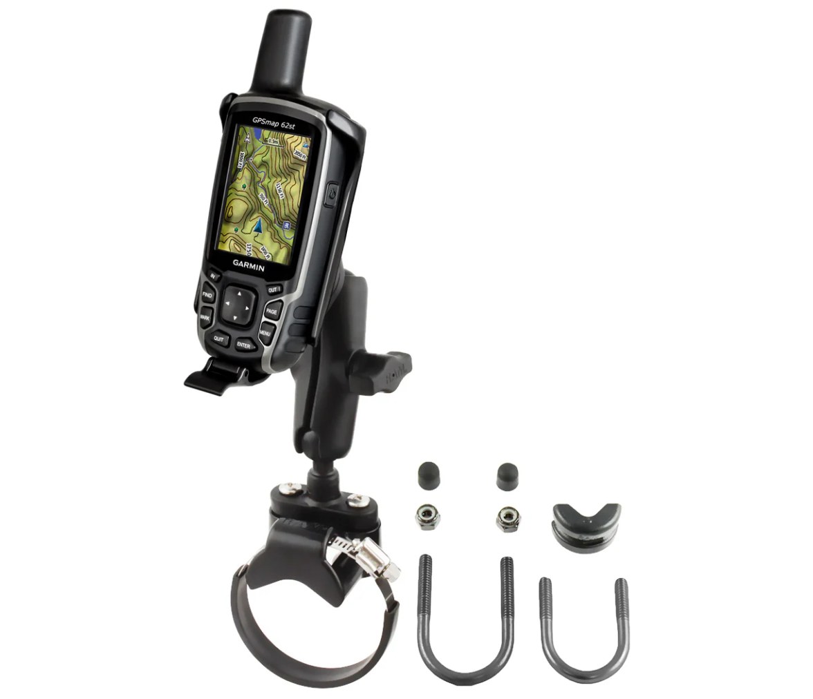 Soporte de raíl para ATV/vehículos todoterreno RAM para Garmin Astro 320, GPSMAP