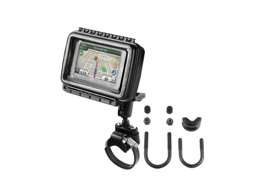 Soporte de raíl RAM Aqua Box para dispositivos de ancho medio a grande, para veh