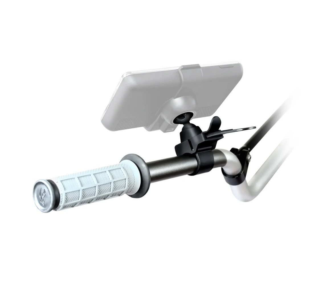 Soporte de raíl RAM EZ-Strap con adaptador de doble bola RAM a Garmin