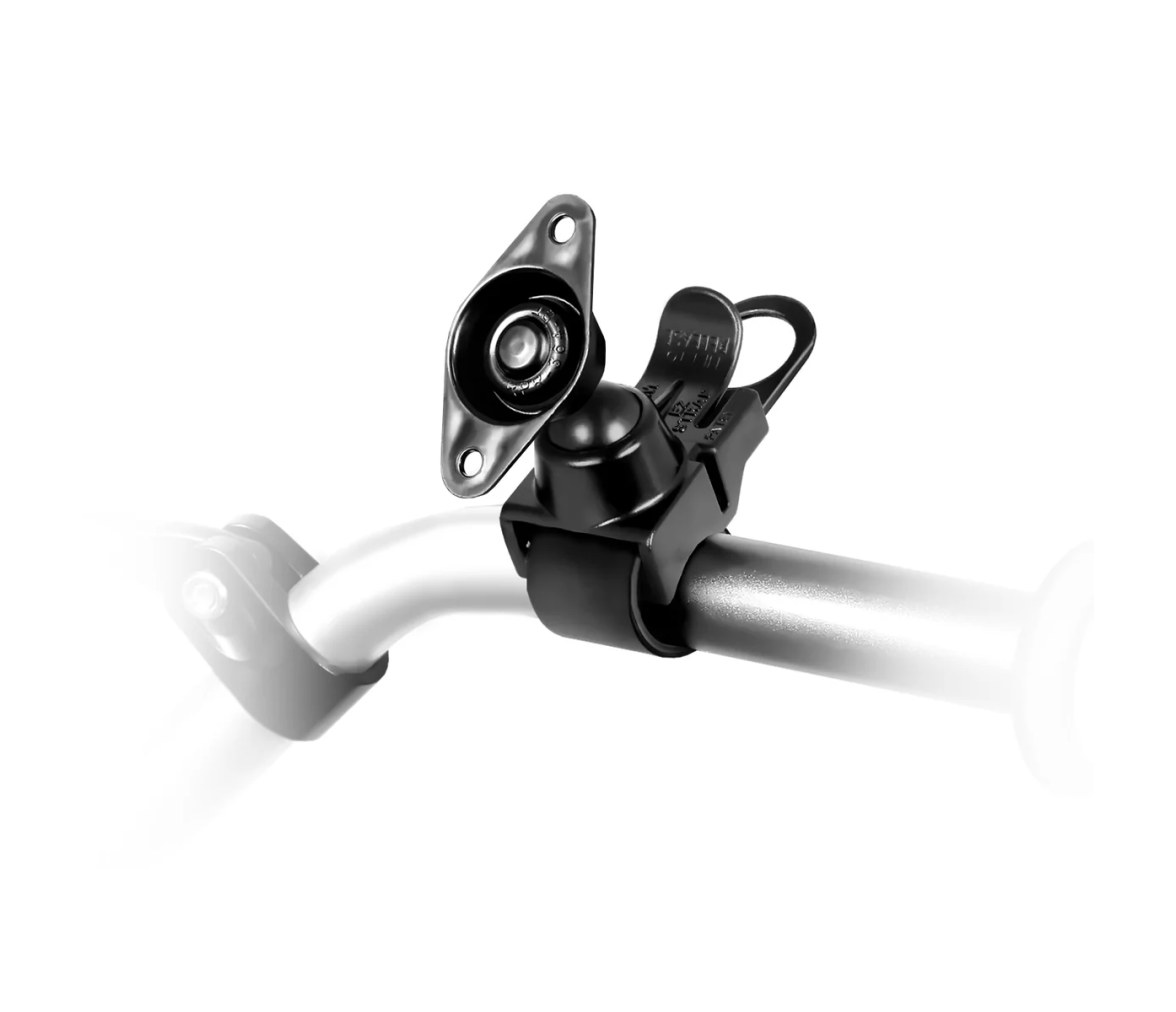 Soporte de raíl RAM EZ-Strap con doble bola y adaptador de base diamante