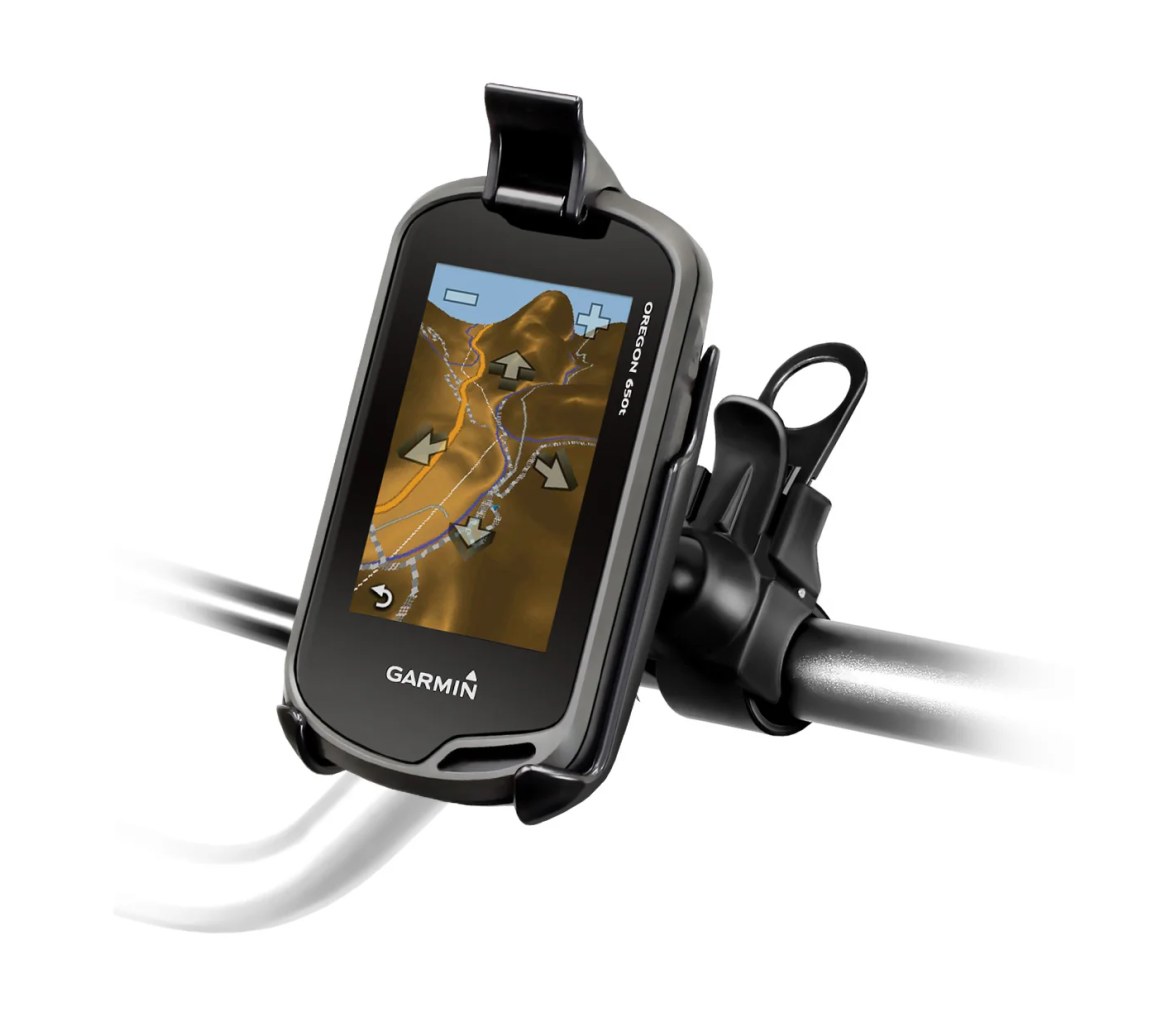 Soporte de raíl RAM EZ-Strap para Garmin Approach G5 y serie Oregon