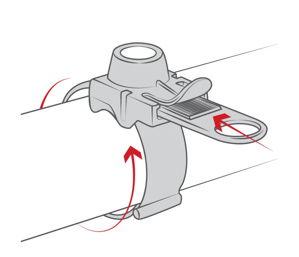 Soporte de raíl RAM EZ-Strap para Garmin Astro 320, GPSMAP 62 y serie 64