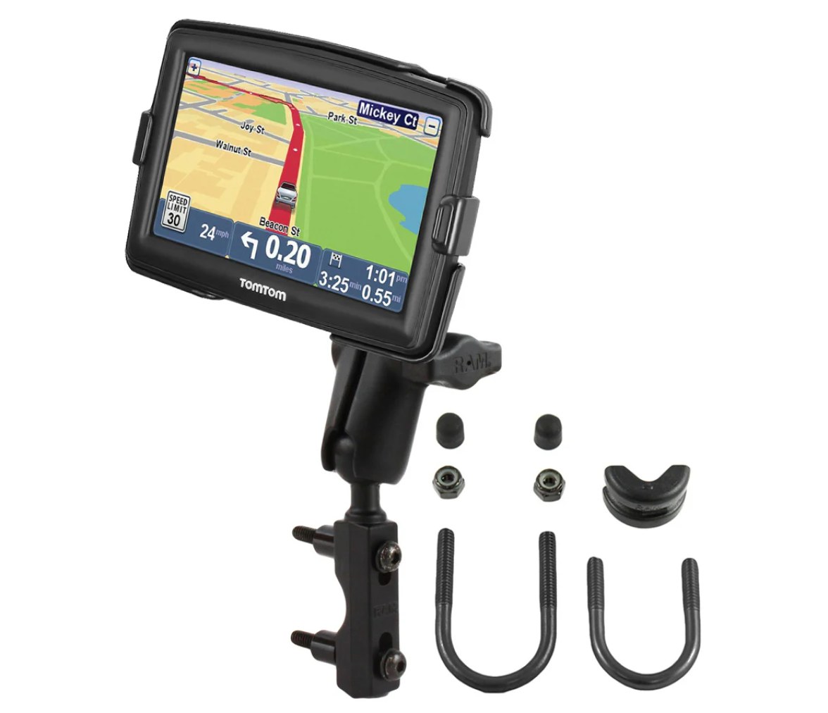 Soporte de RAM para depósito de freno/embrague para TomTom Start 55, XXL 535 + m