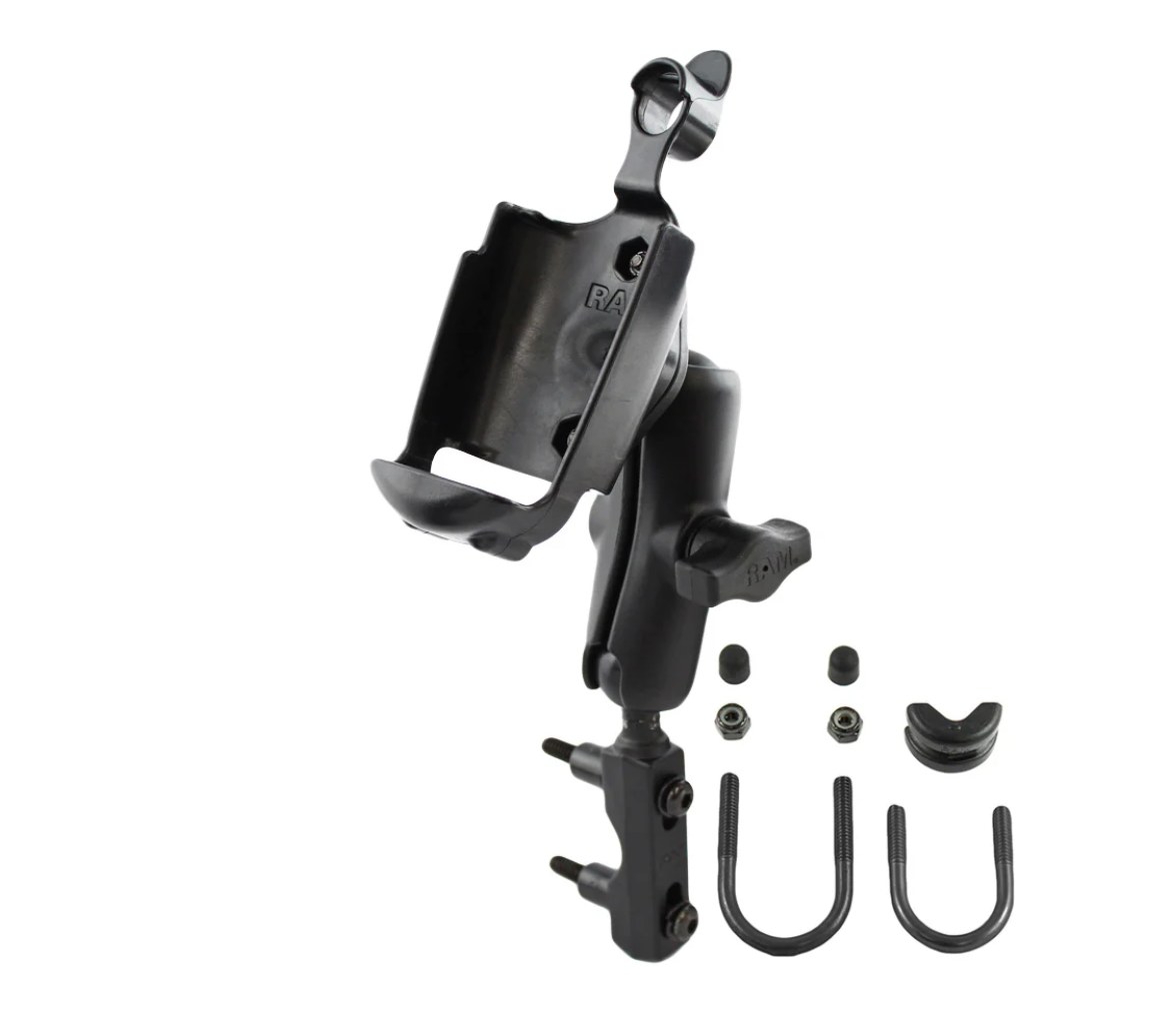 Soporte de RAM para depósito de freno/embrague para Garmin Rino 520, 530 + Más