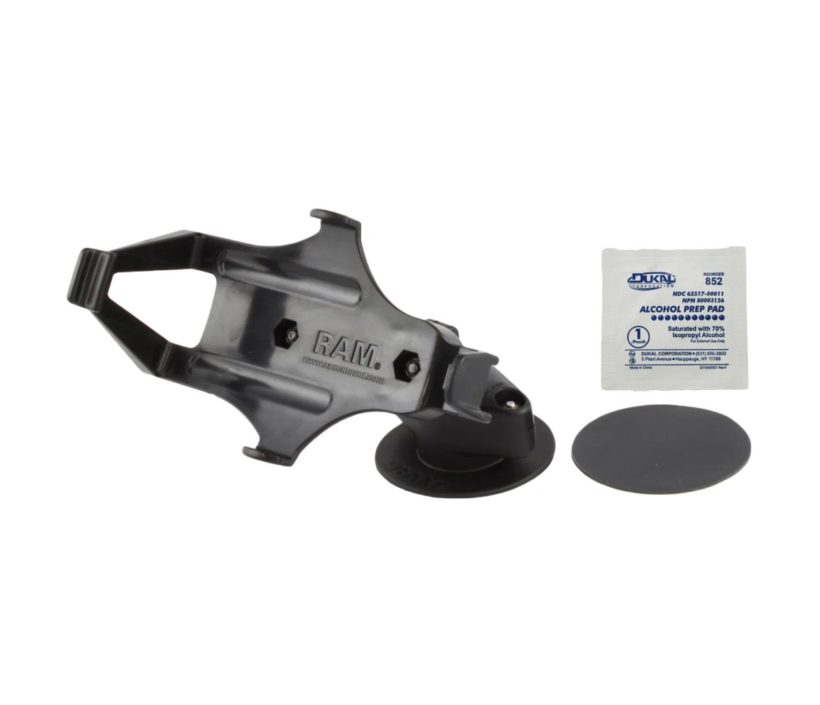 Soporte de tablero adhesivo RAM Flex para Garmin GPSMAP 176, 496 + más