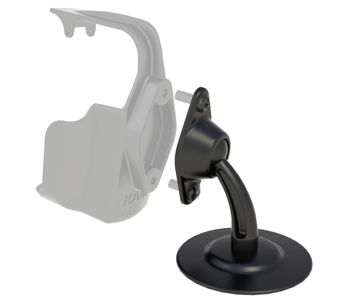 Soporte de tablero con placa diamante RAM Lil Buddy adhesivo