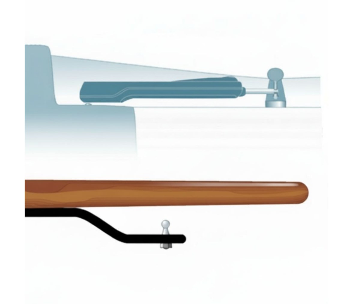 Soporte de Timón Simrad TB90 de 90 mm