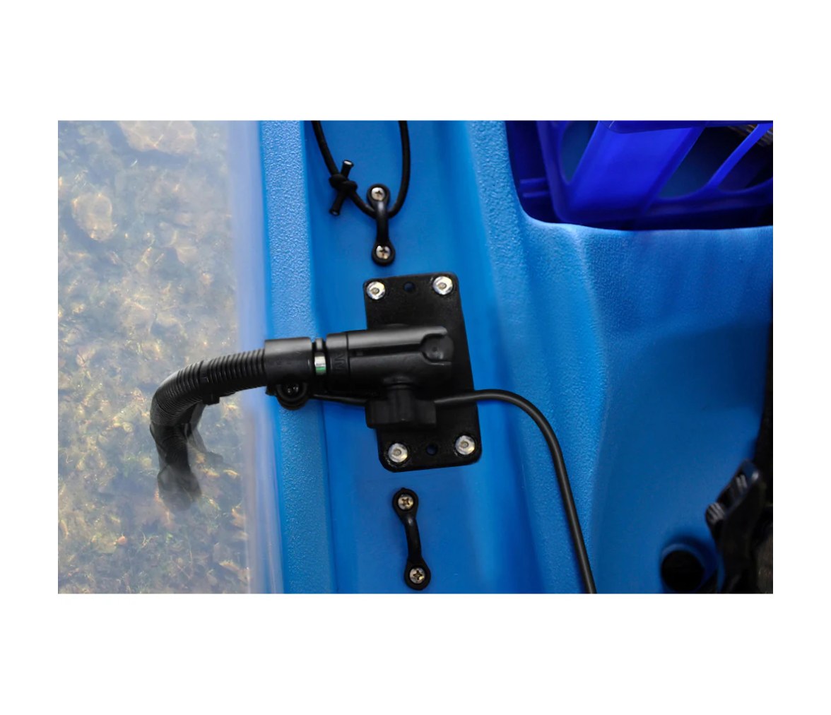 Soporte de transductor RAM con varilla de 18" y base de cuña para Hobie & Scotty