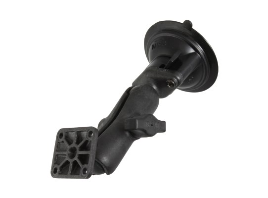 Soporte de ventosa compuesto RAM Twist-Lock con patrón de agujeros AMPS