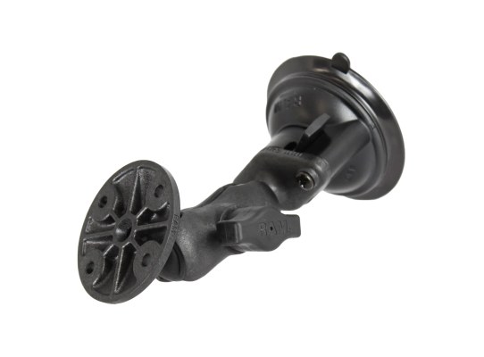 Soporte de ventosa compuesto RAM Twist-Lock con placa redonda - Corto