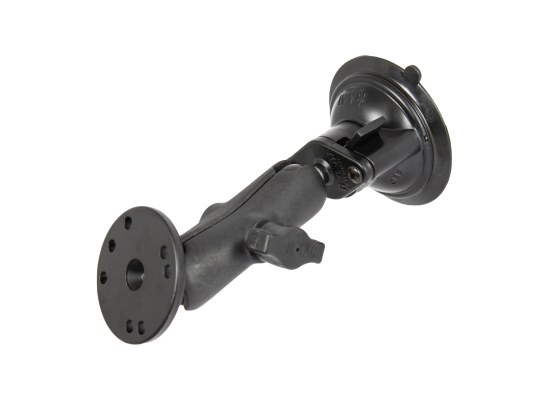 Soporte de ventosa compuesto RAM Twist-Lock con placa redonda