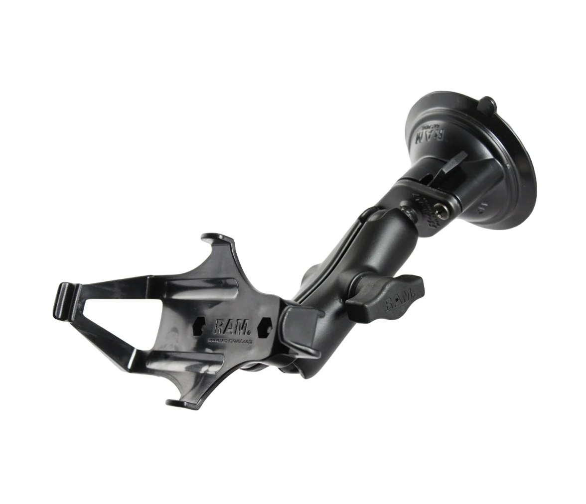 Soporte de Ventosa con Cierre Rápido RAM Twist-Lock para Garmin GPSMAP 176, 496