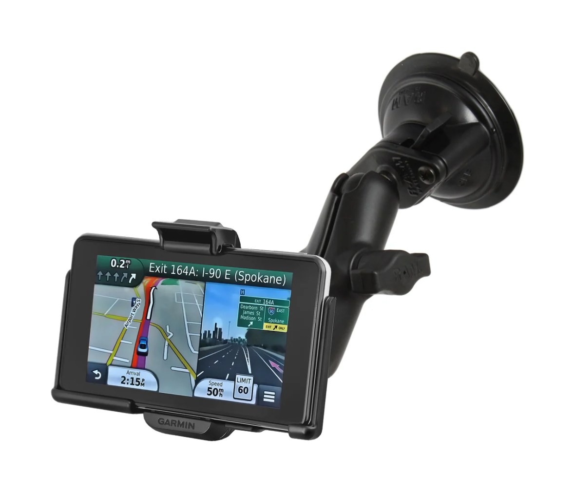 Soporte de Ventosa con Cierre Rápido RAM Twist-Lock para la Serie Garmin nuvi 30