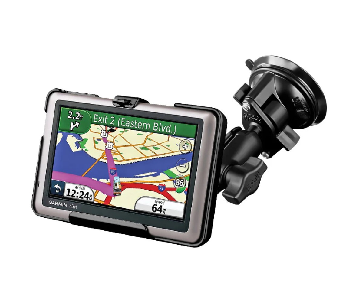 Soporte de Ventosa con Cierre Twist-Lock para Garmin nuvi 1440, 1490T + Más