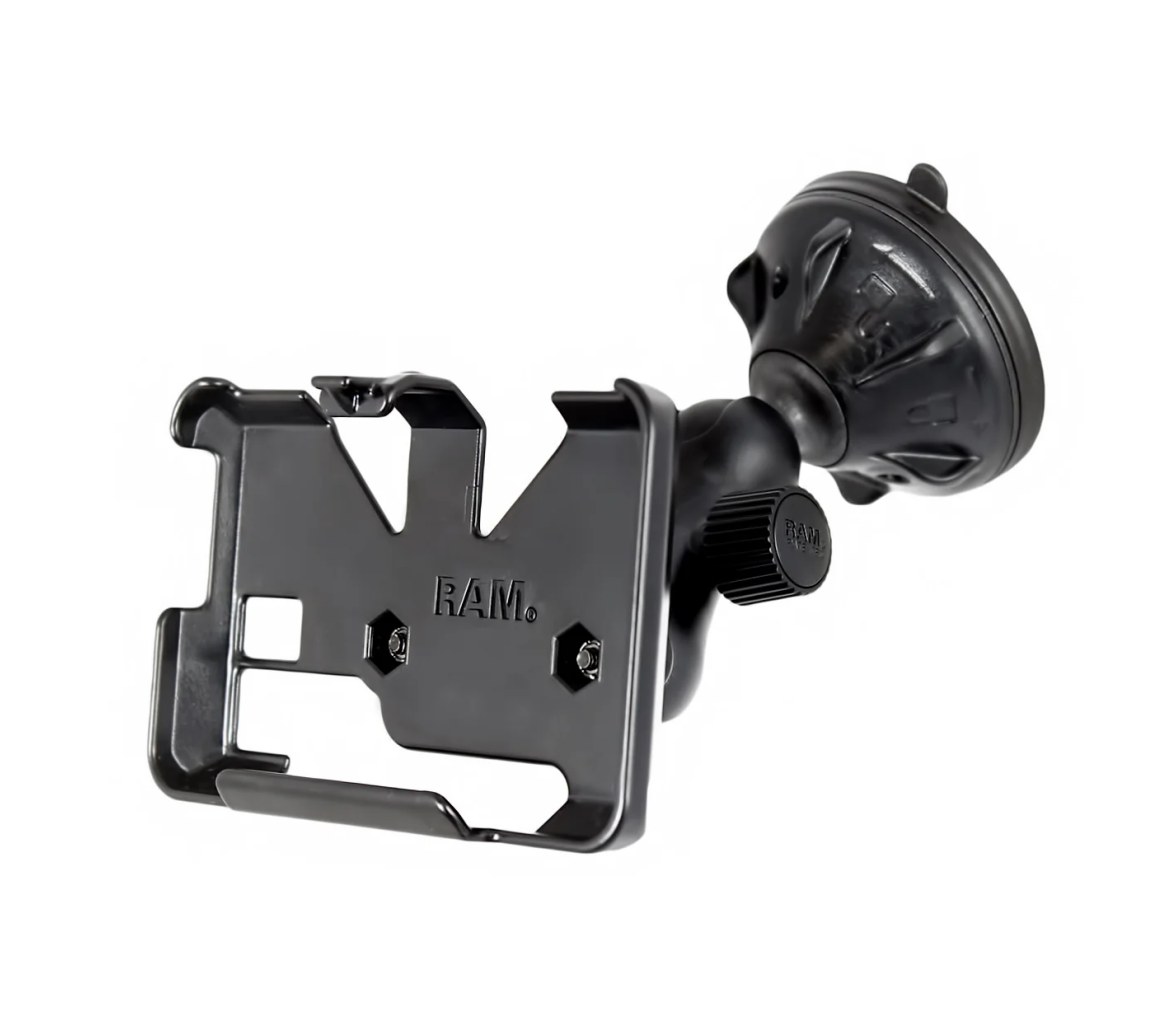 Soporte de ventosa de bajo perfil con cerradura de giro para Garmin nuvi 200W +