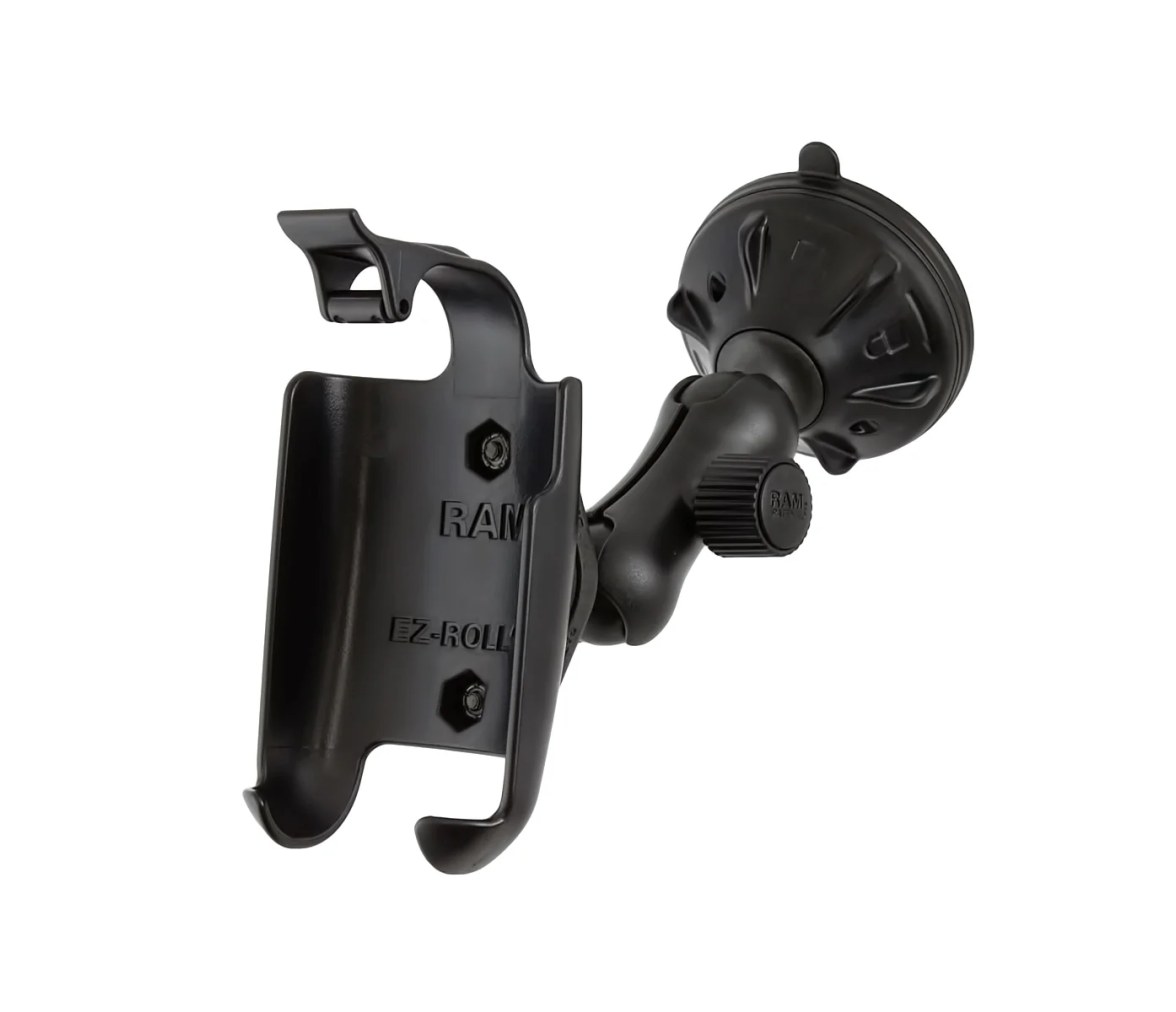 Soporte de ventosa de bajo perfil con cierre Twist-Lock para Garmin Oregon + más