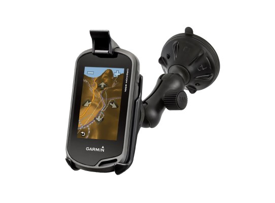 Soporte de ventosa de bajo perfil con cierre Twist-Lock para Garmin Oregon + más Soporte de ventosa de bajo perfil con cierre Twist-Lock para Garmin Oregon + más