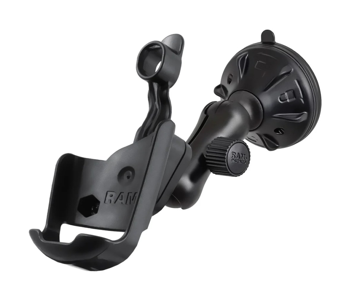Soporte de Ventosa de Bajo Perfil con Mecanismo Twist-Lock para Garmin GPS 60 +