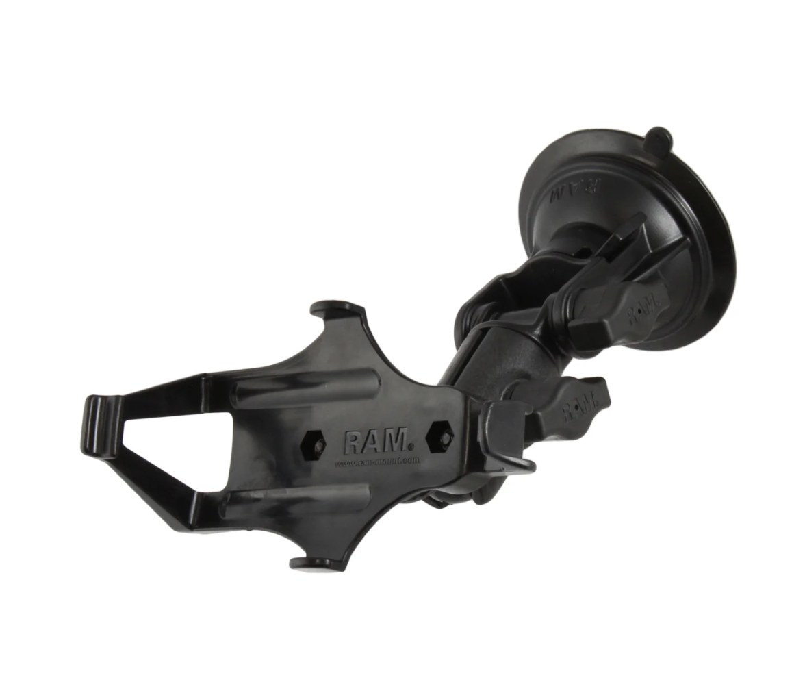 Soporte de ventosa RAM Twist-Lock para Garmin GPSMAP 276C, 378 y 496 + más